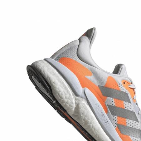 Adidas Solar Boost 3 Running Shoes Gray Orange White SS21