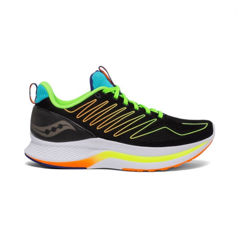 Saucony Endorphin Shift Running Shoes Black Green Orange SS21