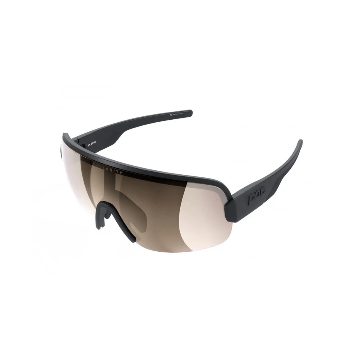 Image of POC Aim-Brille mit schwarzen und braunen Gläsern