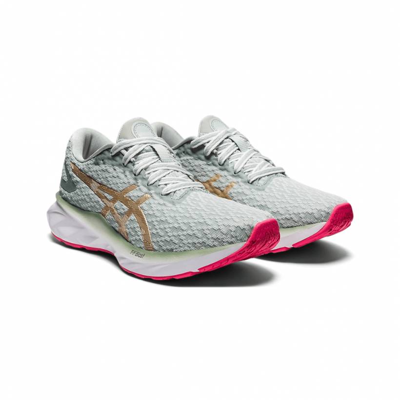Asics Dynablast New strong Buty Do Biegania Szare Złoto Damskie
