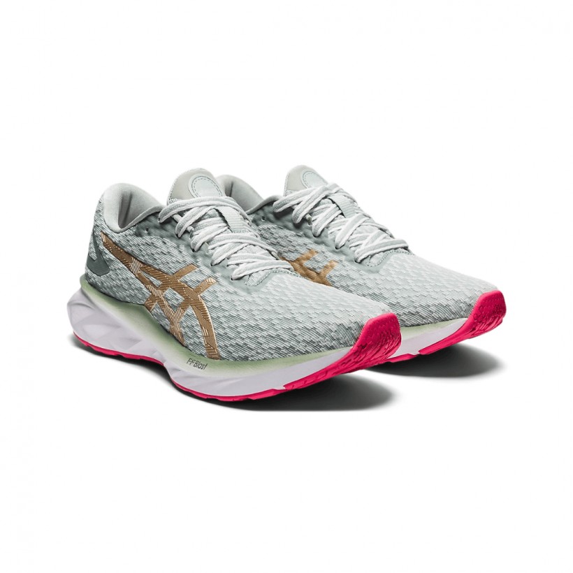Asics Dynablast New strong Running Shoes Gray Gold Women