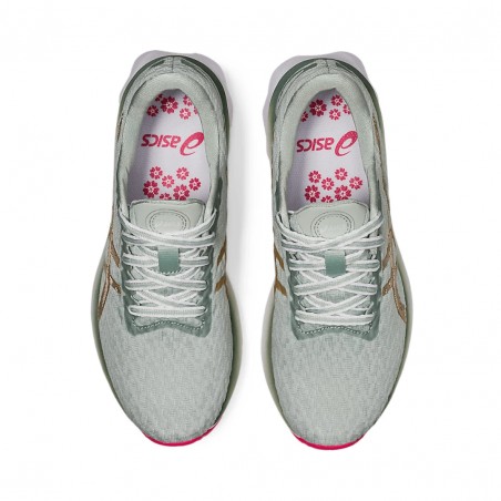 Asics Dynablast New strong Running Shoes Gray Gold Women