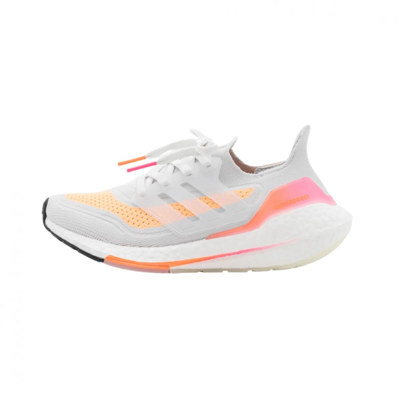 Zapatillas Adidas Ultra 21 Blanco Naranja Mujer