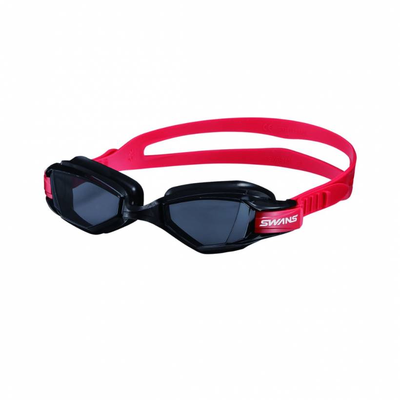 Lunettes de natation Swans - Outdoor Seven. Couleur noir/rouge.