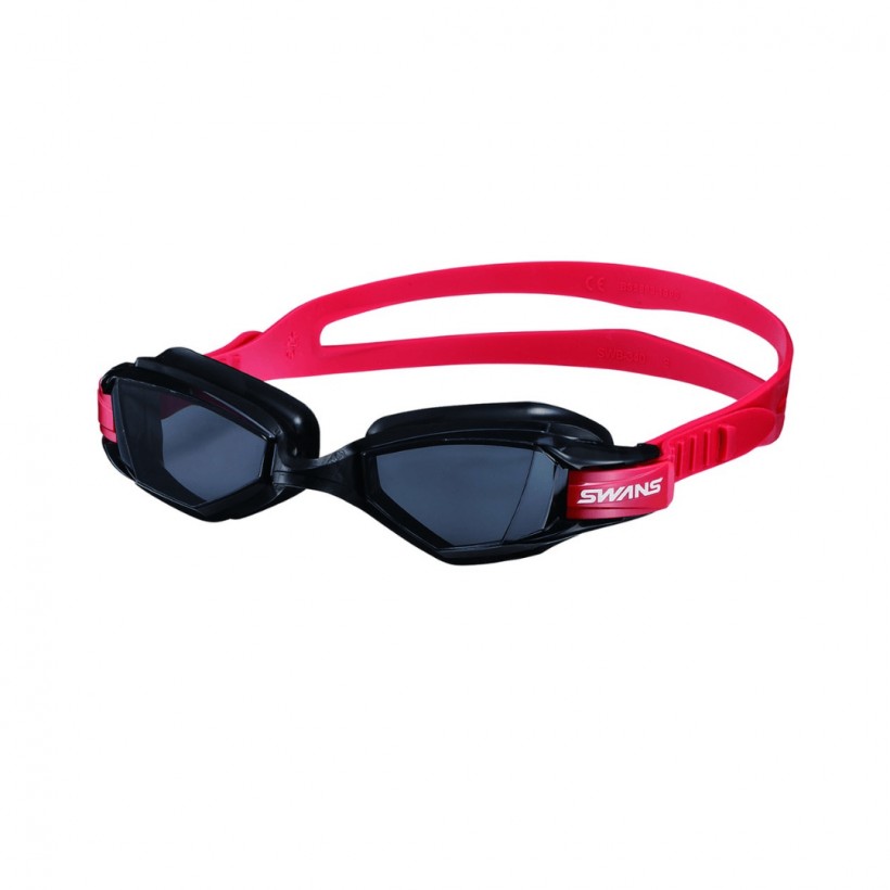 Swans Schwimmbrille - Outdoor Seven. Schwarz/rote Farbe.