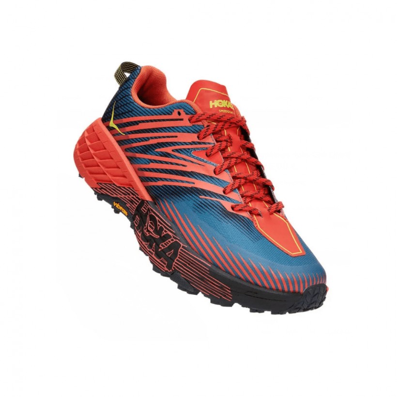 Hoka One One Speedgoat 4 Blue Red SS21 Shoes