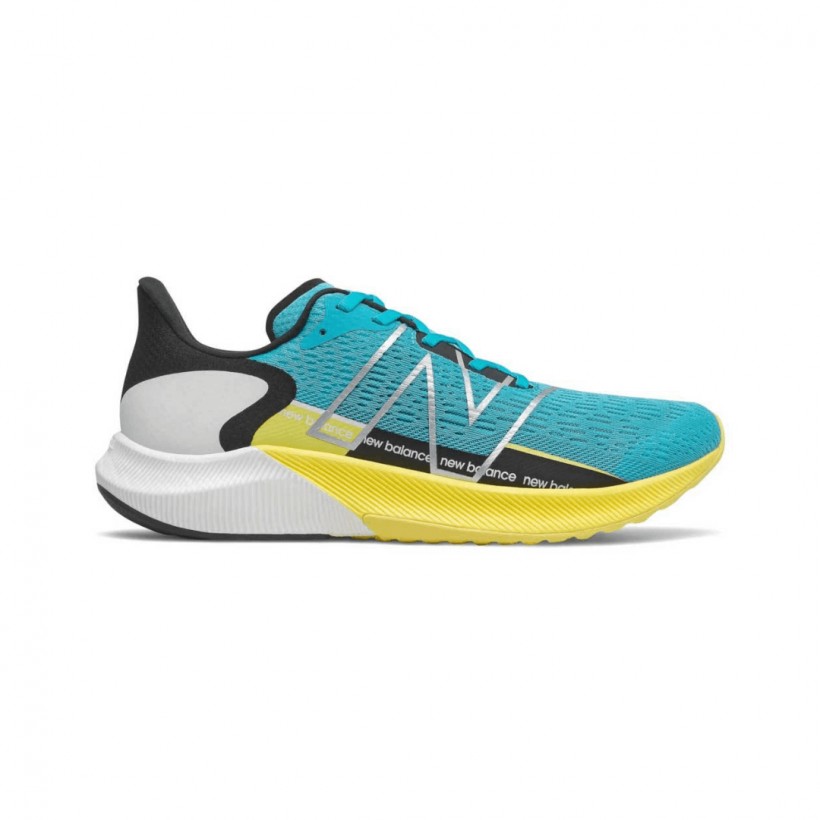 Zapatillas New Balance FuelCell Propel v2 Azul Amarillo Blanco SS21