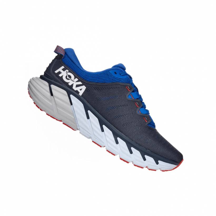 Hoka One One Gaviota 3 Chaussures Bleu Foncé Noir Blanc SS21