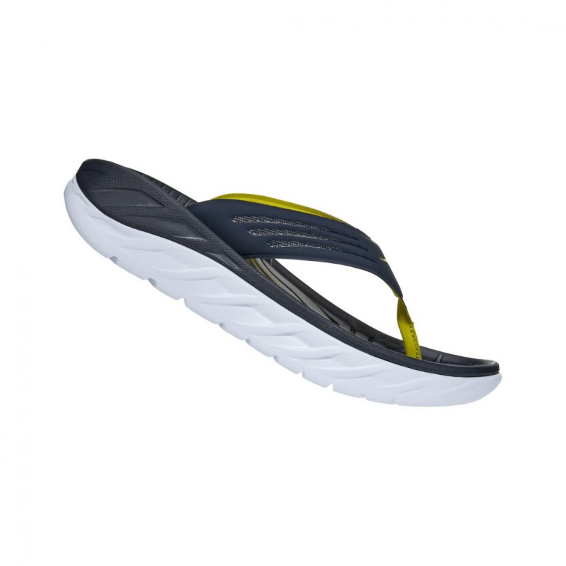 Tongs Hoka One One ORA Recovery Flip 2 Blanc Bleu