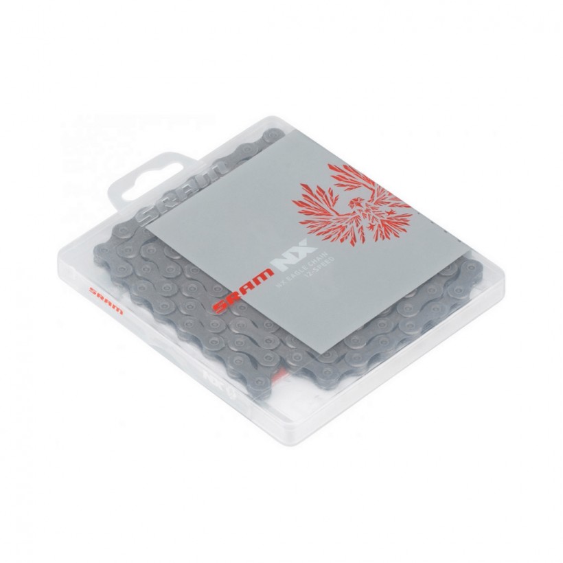 Cadena SRAM NX Eagle 12V Plata con Power Lock