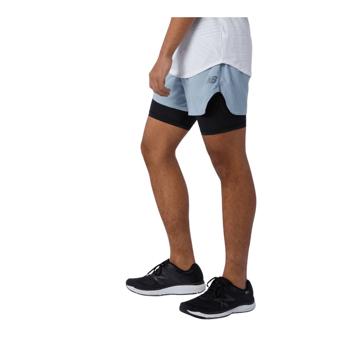 New Balance Q Speed Fuel 2 in 1 5 Zoll kurze Shorts, Größe S