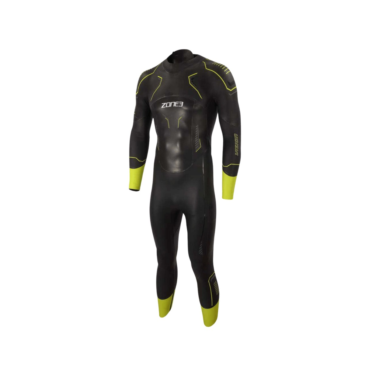 Wetsuit Zone3 Vision Black Yellow Man, Size ST