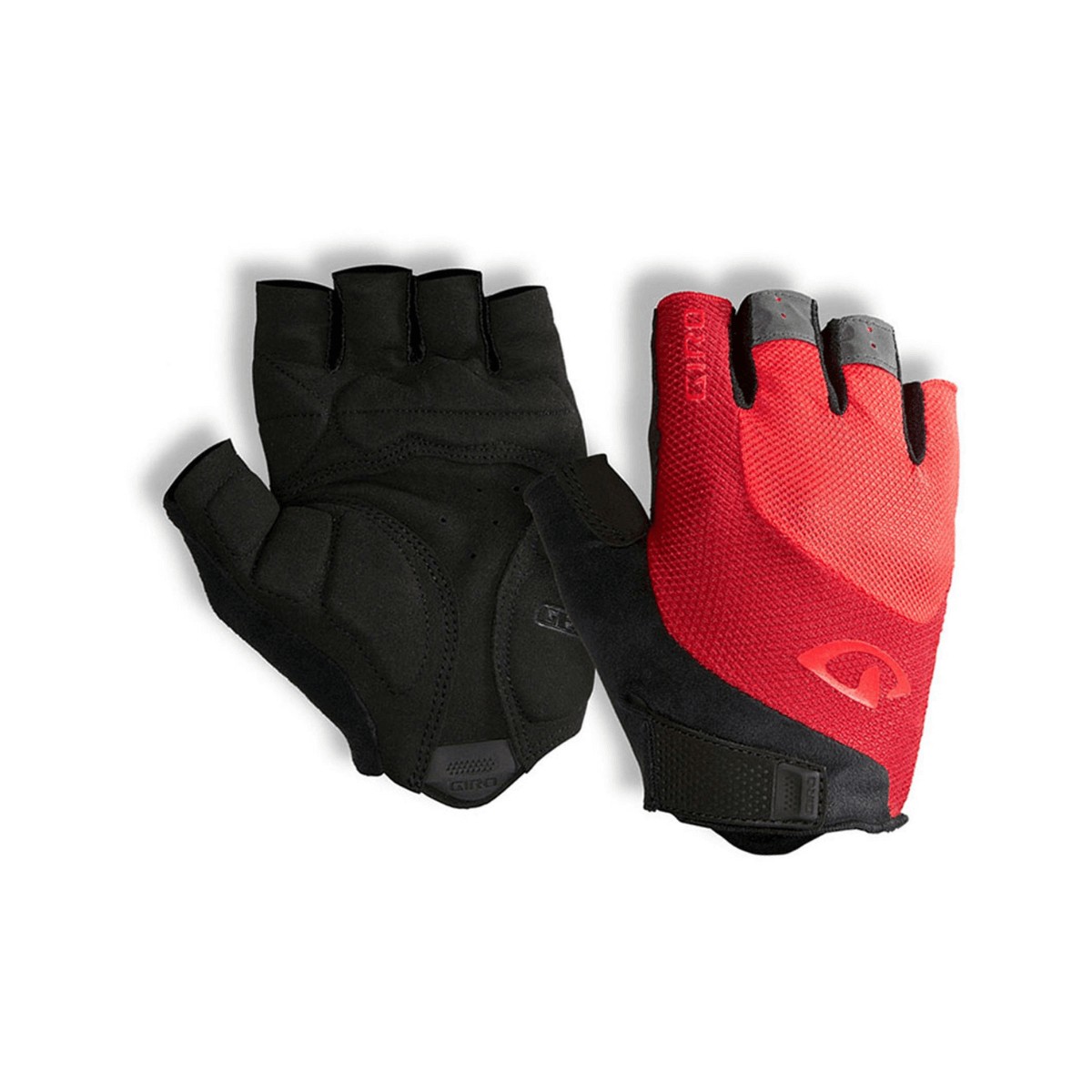 Guantes Giro Bravo Gel Cortos Rojo, Talla S