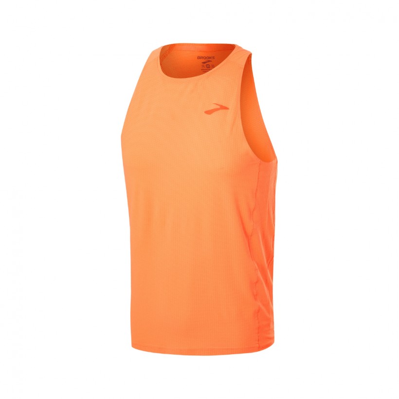 Brooks Atmosphere Singlet Sleeveless Orange T-Shirt