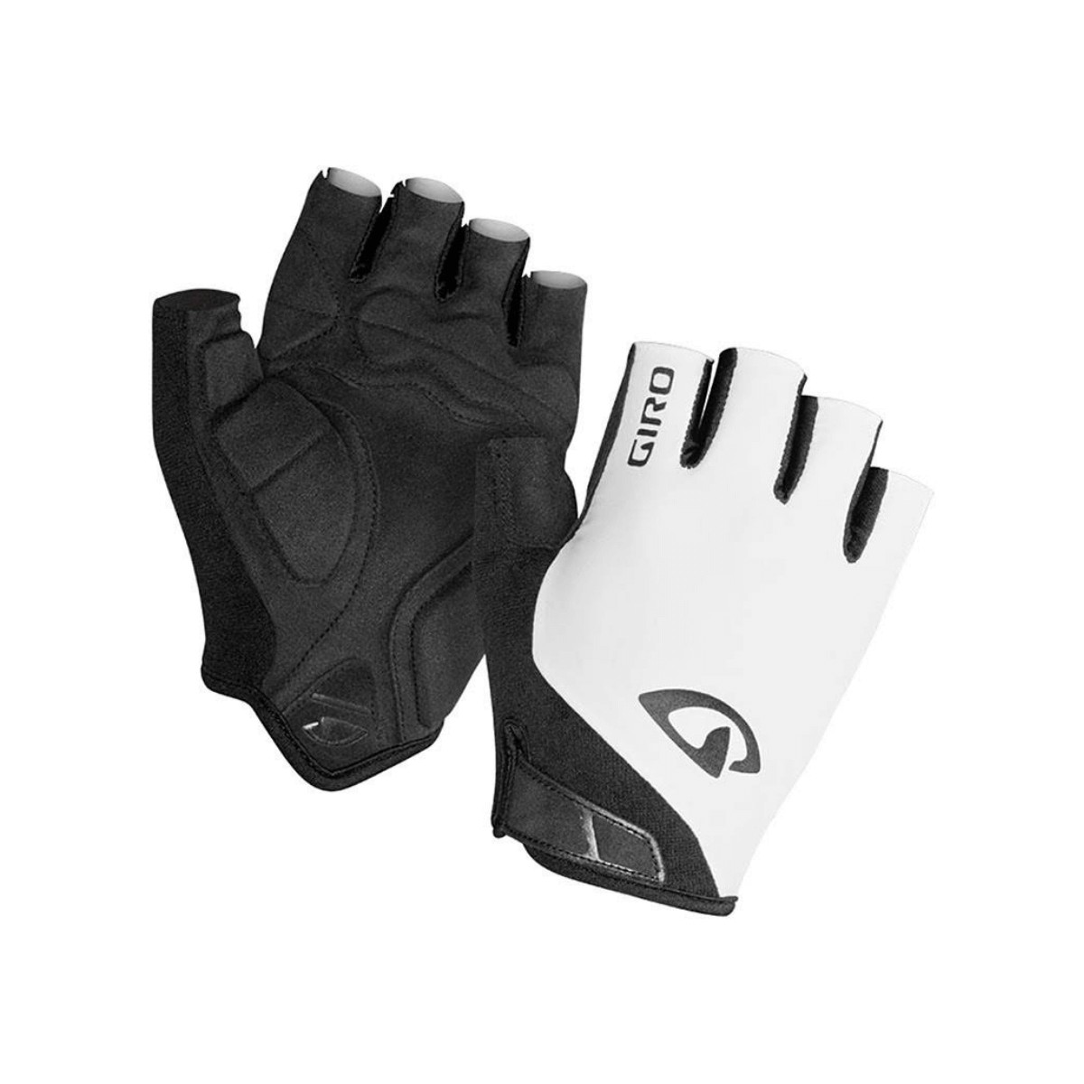 Giro Jag Short White Gloves, Size M