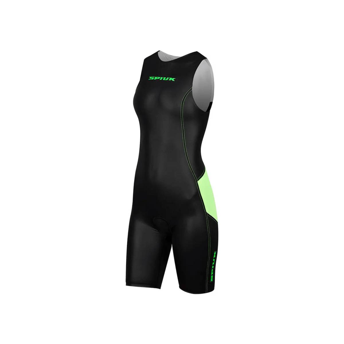 Spiuk Elite Women's Trisuit Black Green, Size M