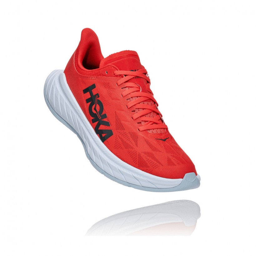 Hoka One One Carbon X 2 Red White SS21 Woman Shoes