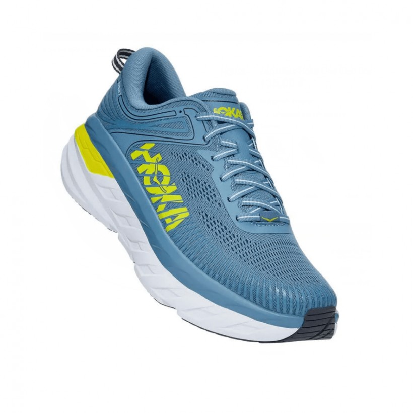 Hoka One One Bondi 7 Shoes Blue Yellow SS21