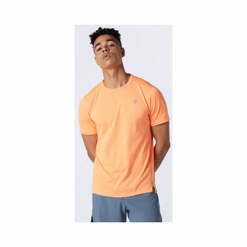 T-shirt manica corta New Balance Impact Run Arancione