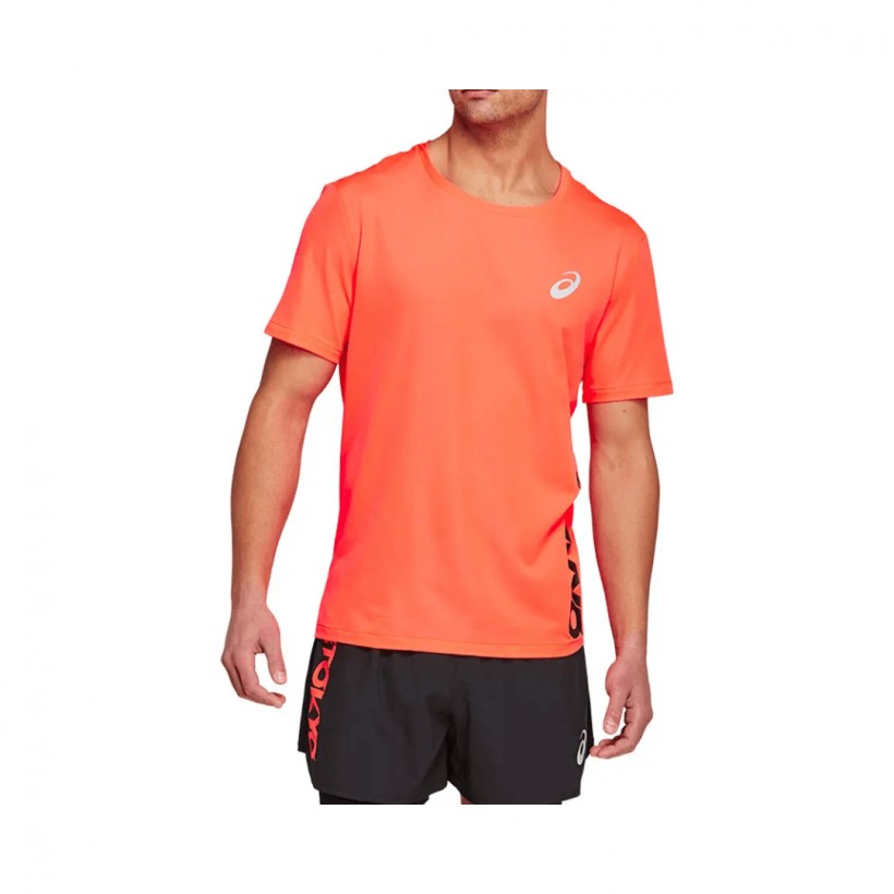 Asics Future Tokyo Short Sleeve Orange Black T-Shirt