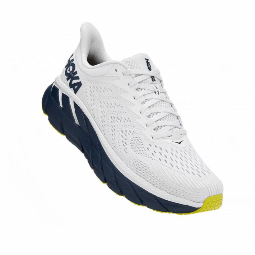 Hoka One One Clifton 7 Buty Biały Czarny Żółty SS21