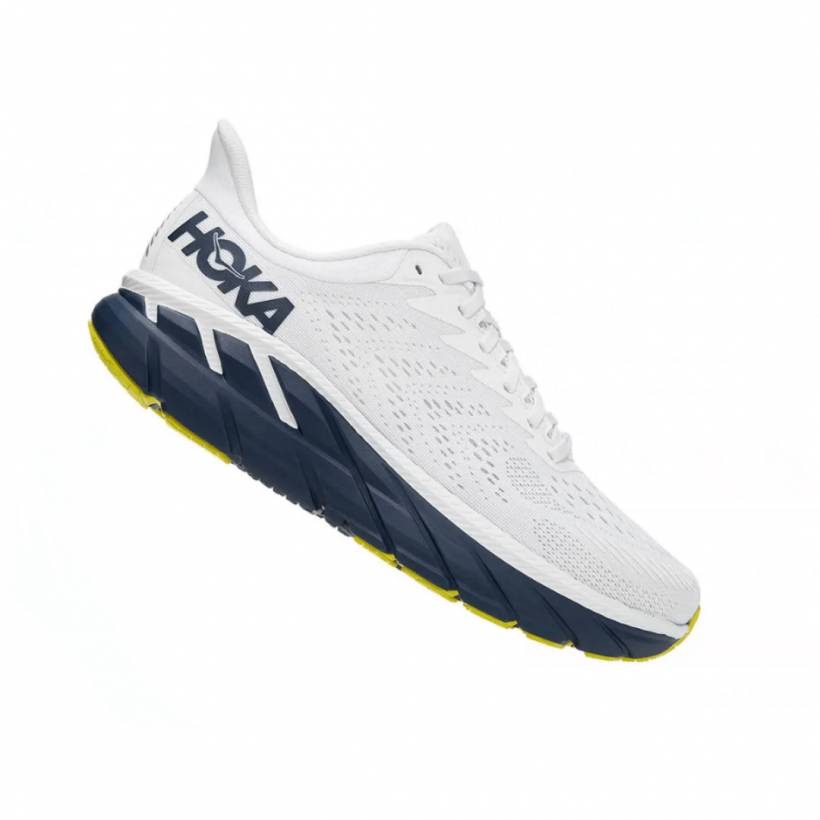 Hoka One One Clifton 7 Buty Biały Czarny Żółty SS21