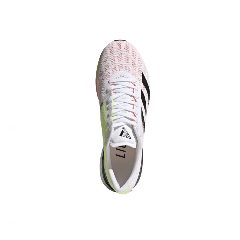 Adidas Adizero Boston 9 Running Shoes White Black Orange SS21