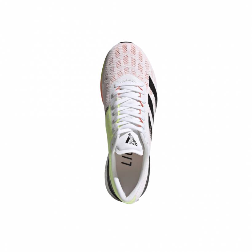 Scarpe Adidas Adizero Boston 9 Bianche Nere Arancioni SS21
