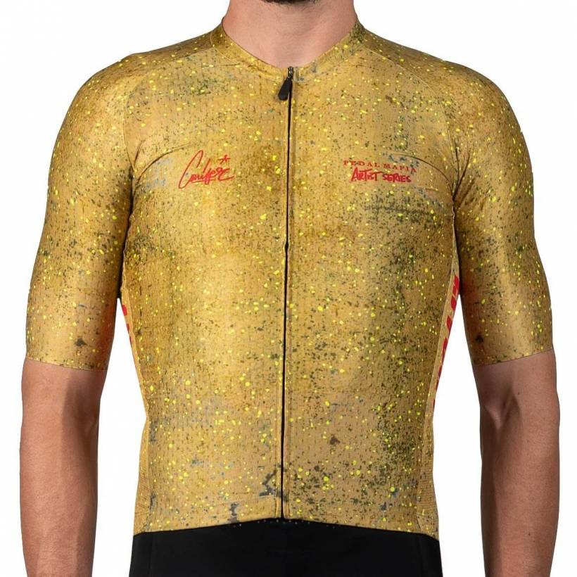 Mafia Artist Series Jersey Pedal Maillot PM X OC Drop Cloth Mustard