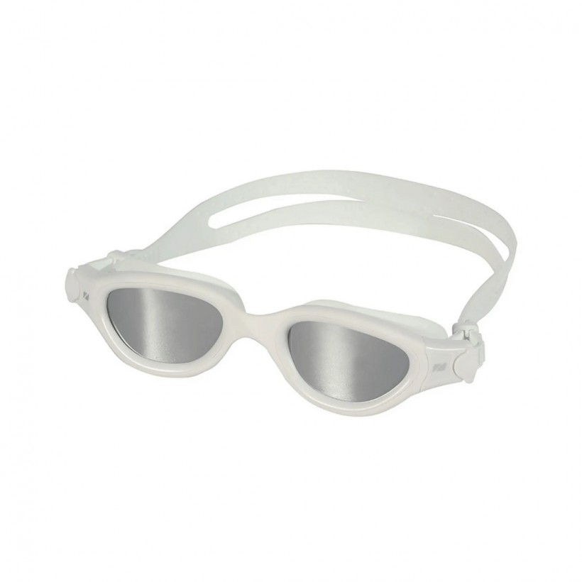 Zone3 Venator-X Swimming Goggles White with Gray Mirrored Lenses