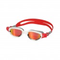 Gafas de natación Zone3 Venator-X Gris Blanco con Lentes espejadas Rojo