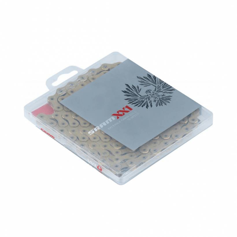 Catena SRAM XX1 EAGLE 12V in oro con Power Lock