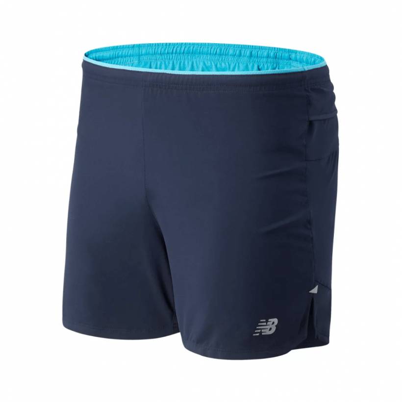 New Balance Impact run 5'' Short Blu navy