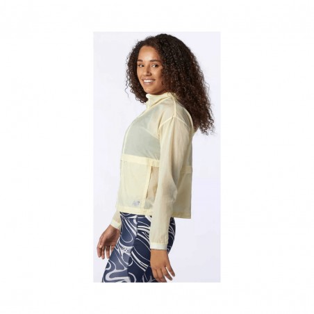 Jaqueta New Balance Impact Run amarelo claro feminino