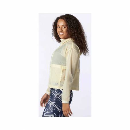 Veste New Balance Impact Run Jaune clair Femme