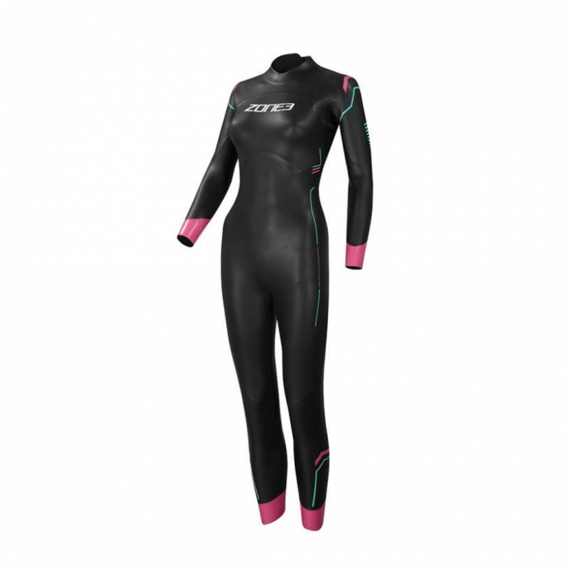 Zone3 Agile Wetsuit Mulher Preto Rosa