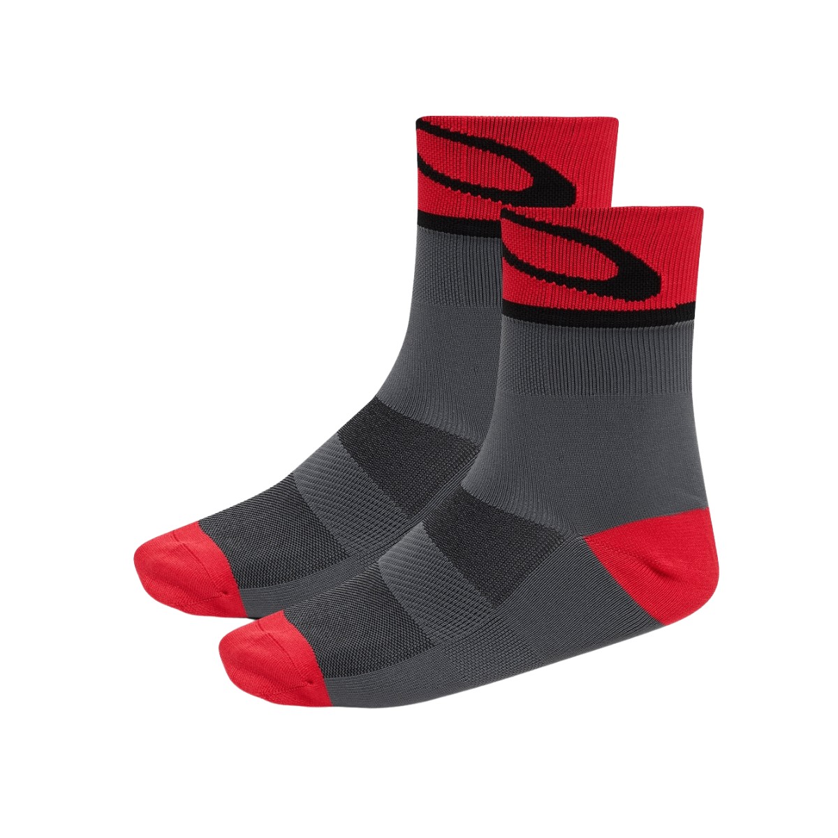 Oakley 3.0 Socks Gray Red, Size M