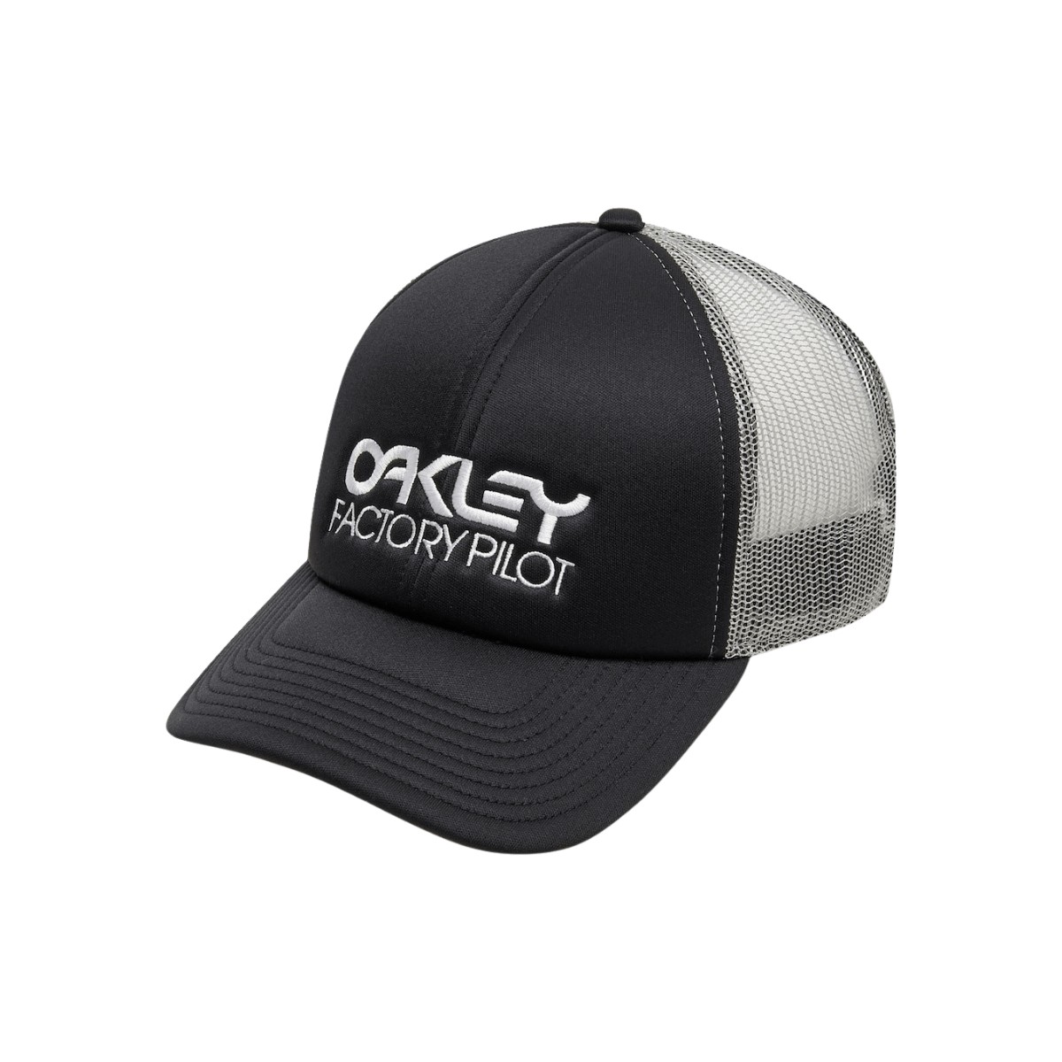 Oakley Factory Pilot Trucker Hat Schwarze Kappe