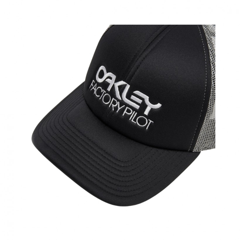 Cappello da camionista da pilota Oakley Factory Cappellino nero