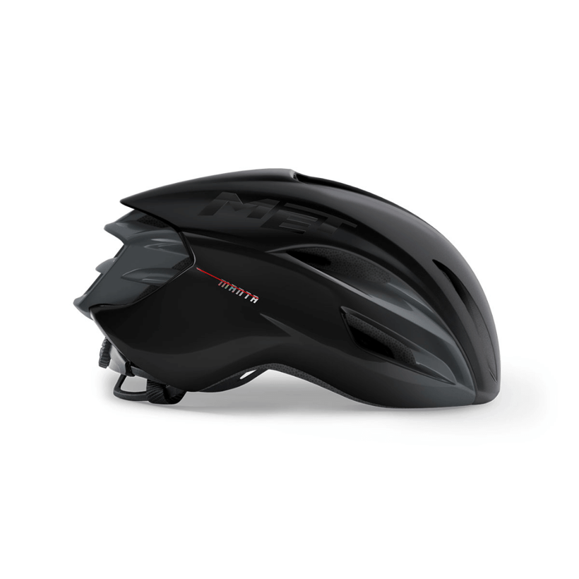 Aero MET Manta Schwarzer Helm