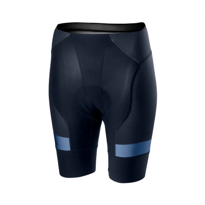 Castelli Bibshort Free Aero Race 4 Rosso Corsa Dunkelblau Hellblau Damen