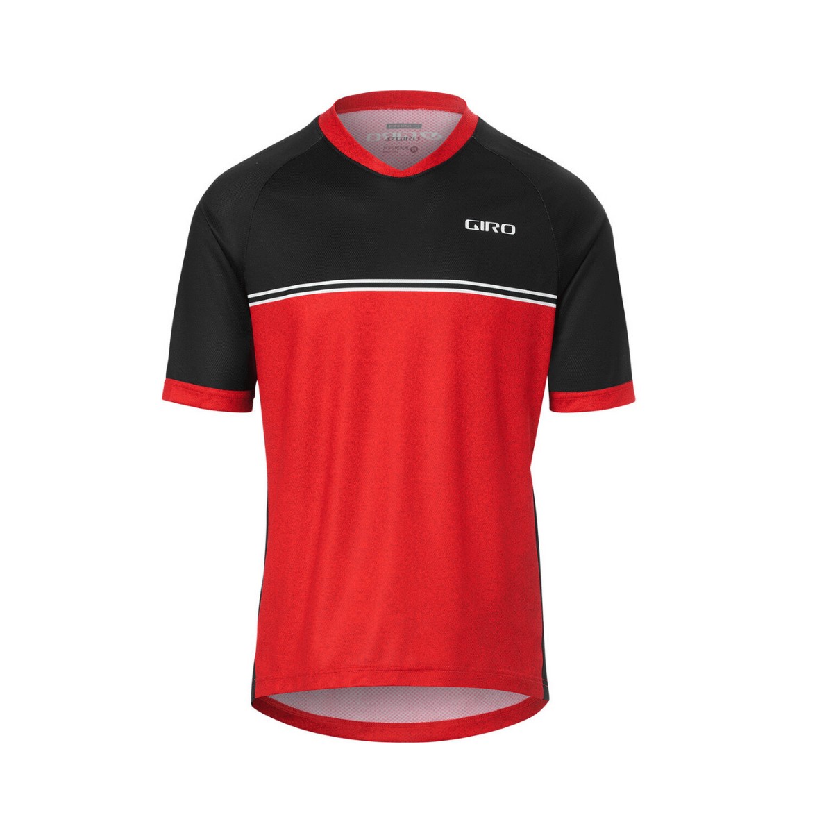 Shirt Kurzarm günstig Kaufen-Rotes Giro Roust Kurzarm-T-Shirt, Größe M. Rotes Giro Roust Kurzarm-T-Shirt, Größe M <![CDATA[Rotes Giro Roust Kurzarm-T-Shirt
 Dieses Trikot ist eine großartige Option, um dich auf Strecken, auf denen mehr Wärme benöti