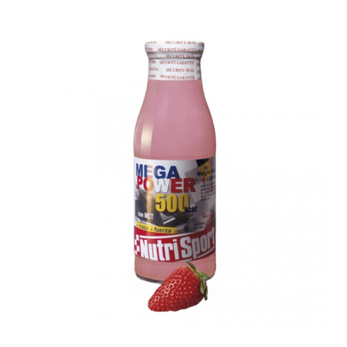 NutriSport Megapower Drink Energy Drink 500ml Erdbeergeschmack (Packung 12 Stück)