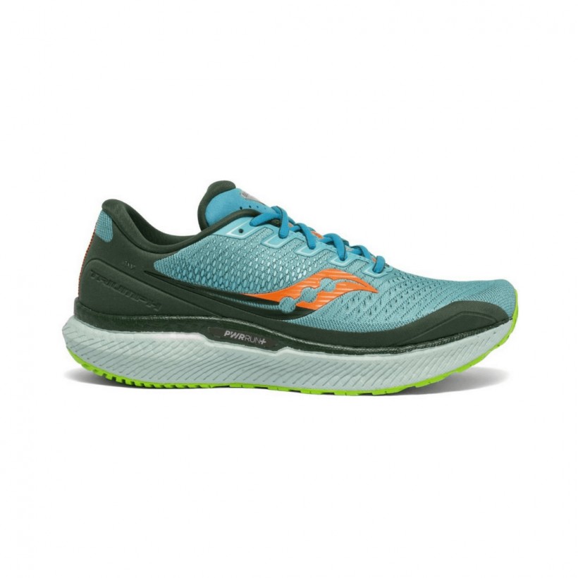 Saucony Triumph 18 Schuhe Blau Dunkelgrün SS21