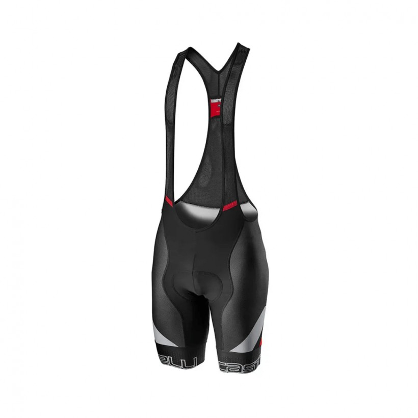 Castelli Competizione Kit Trägerhose Schwarz Silber Rot