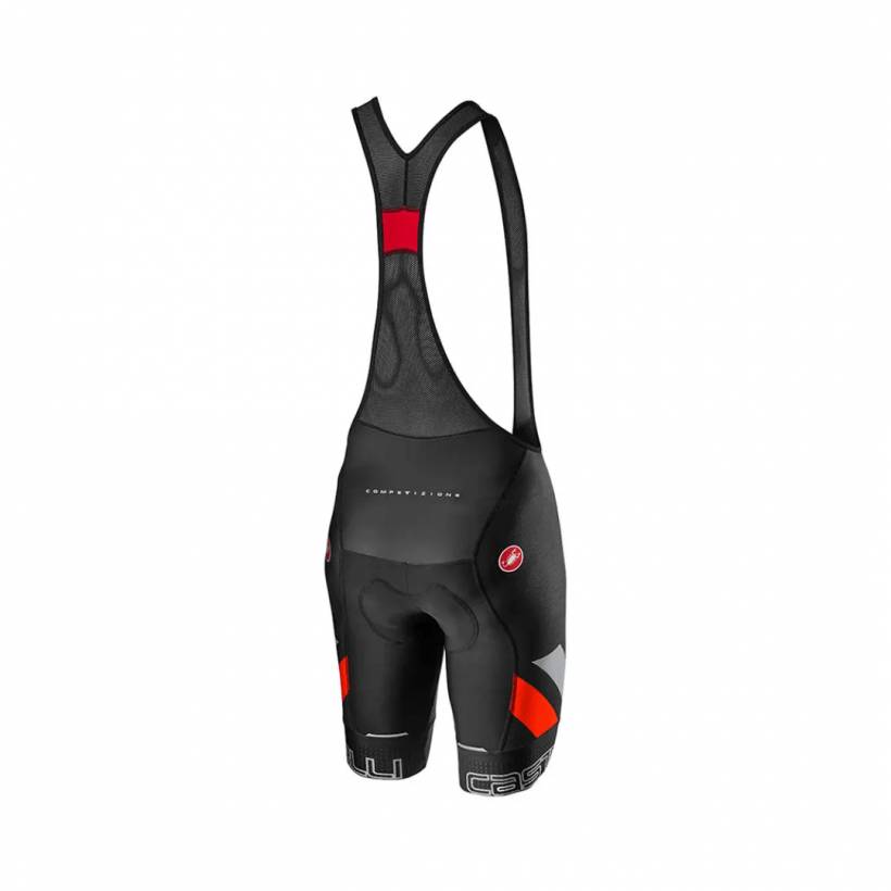 Castelli Competizione Kit Trägerhose Schwarz Silber Rot