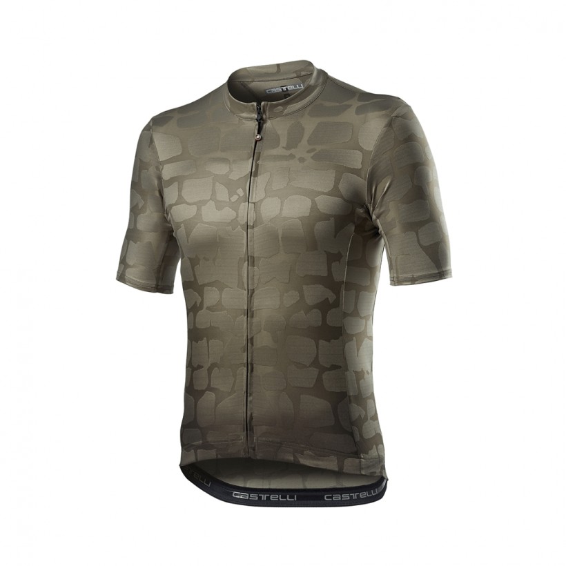 Castelli Pave Green Bark Jersey