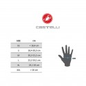 Castelli Pro V Rosso Corsa Gloves White Black