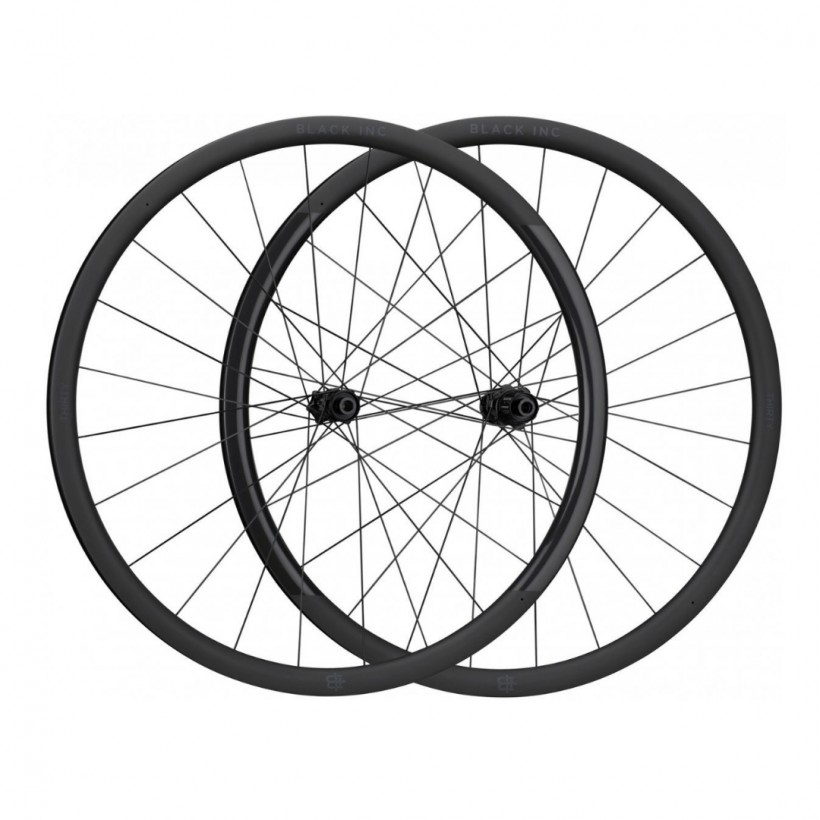 Conjunto de rodas Black Inc Thirty All-Road Disc Center Lock CeramicSpeed Carbon 28 "