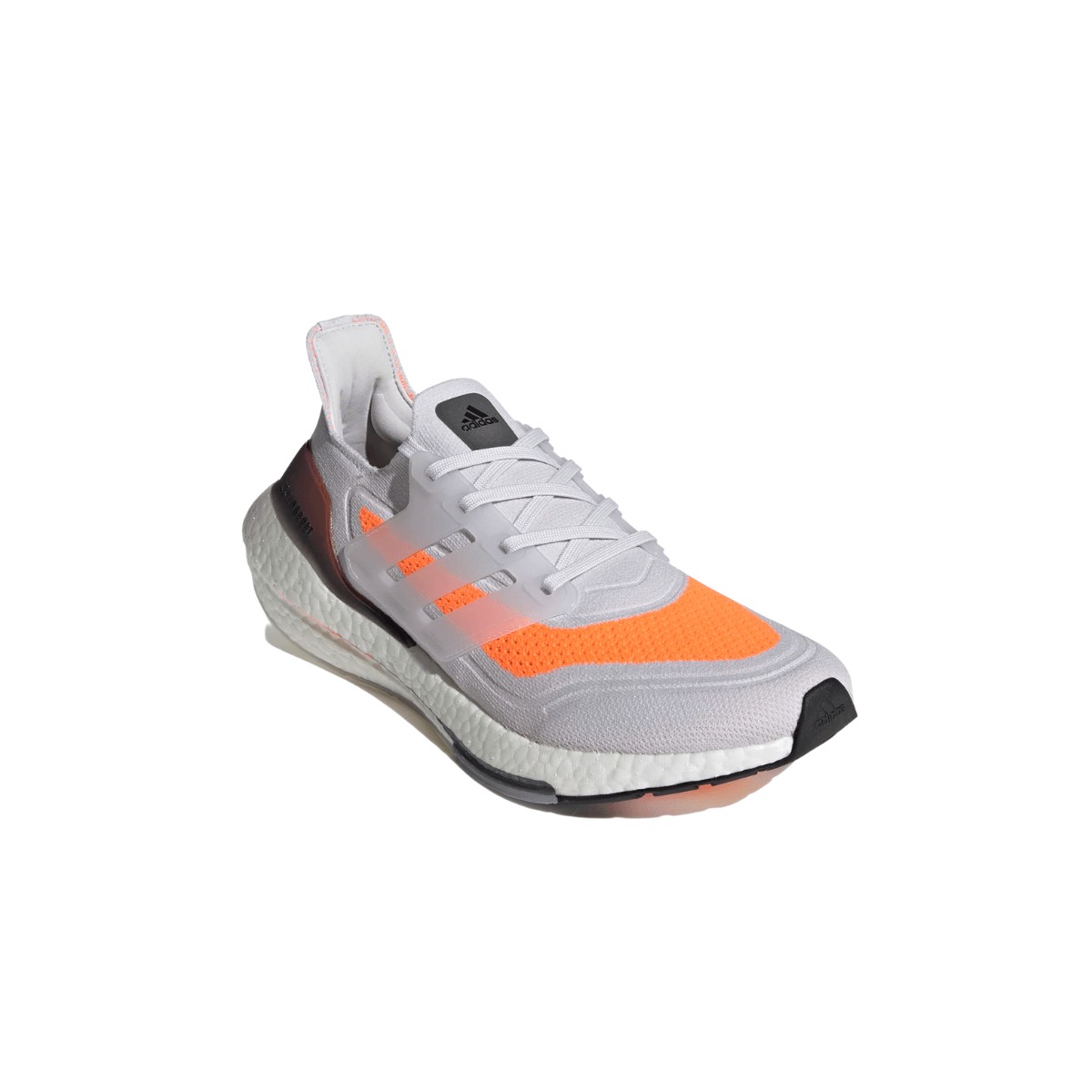 Adidas Ultra Boost 21 Gray Orange Running Shoes